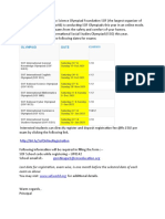 Olympiad Date: Last Date For Registration, Exam Wise, Is One Month Before The Selected Date of Each Exam As Above