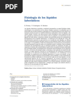 Fisiología de Los Líquidos Laberínticos: E. Ferrary, V. Couloigner, O. Sterkers