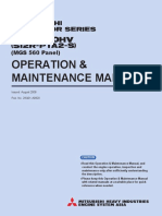 Operation & Maintenance Manual: (MGS 560 Panel)