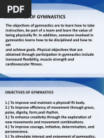 Objectives of Gymnastics