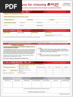 PLDT Home Application Form