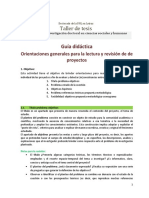 Guía Didáctica - Orientaciones para Evaluar La Consistencia Interna de Los Proyectos