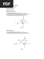 Dispositivos y Circuitos Analógicos Segunda Práctica Calificada Duración: 110 Minutos. Ejercicio 1 (7 Puntos)