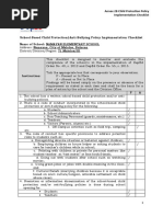 SIP Annex 2B - Child Protection Policy Implementation Checklist