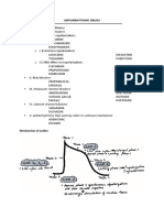 Antiarrhythmic Drugs Classification (Vaughan Williams)