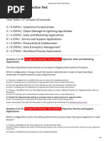 Administrator Practice Test Results