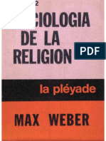 WEBER, MAX - Sociología de La Religión (OCR) (Por Ganz1912)