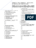 Examen Mensual de Comunicación - Categorias Invariables