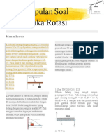 Kumpulan Soal Dinamika Rotasi