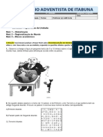 Atividade de Geografia IV Und 2º Ano A Regionalização Do Mundo