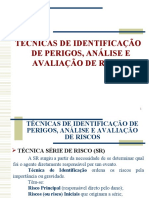 Técnicas de Identificação de Perigos, Análise e Avaliação de Riscos