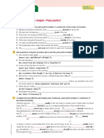 Worksheet 4: Unit 3: Past Perfect Simple / Past Perfect Continuous