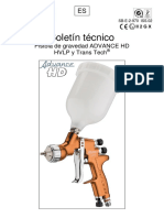 Boletin Tecnico Pistola ADV-Grav-Trans - HVLP