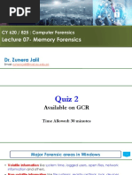 CF Lecture 07-Memory Forensics