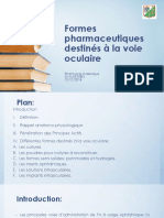 5formes Pharmaceutiques Destinées À La Voie Oculaire