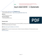 Sensory Processing in Adult ADHD - A Systematic Review