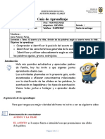 GUIA Español 4° El Acento y La Tilde Revisado