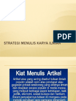 Strategi Menulis Karya Ilmiah