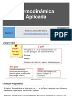 Termodinâmica Aplicada - AULA 1