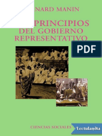 Bernard Manin - Los Principios Del Gobierno Representativo