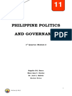 Philippine Politics and Governance: 1 Quarter: Module 2