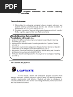 Lesson 3 Program Outcomes and Student Learning Outcomes