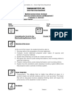 Tanauan Institute, Inc.: Completing The Cycle For The Merchandising Business Part 2