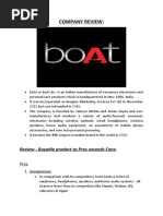 Company Review - BoAt 