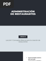 Administración de Restaurantes