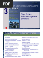 Statics: Rigid Bodies: Equivalent Systems of Forces