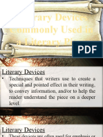 Literary Devices Commonly Used in A Literary Piece