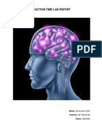 Reaction Time Lab Report: Name: Archisman Nath Teacher: Mr. David Hill Class: SNC2D0