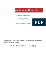 Cours 2 Coho de Rham