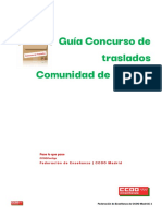 Guía Concurso Traslados CCOO