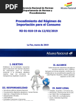 RD 01-010-19 de 12/03/2019: Gerencia Nacional de Normas Departamento de Normas y Procedimientos