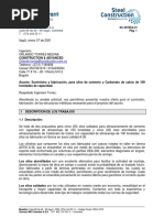 38705a Carta Silos para 100 Ton Cemento y C.calcio