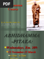 2007 Abhidhamma Course