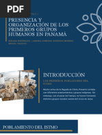 Presencia y Organización de Los Primeros Grupos Humanos en Panamá