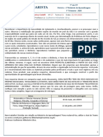 2º Relatório de Aprendizagem AF - História - 9º Ano