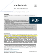 Transfusión en Pacientes Pediatricos