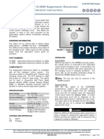 10-2698 & 10-2699 Suppression Disconnect Switch Installation Instructions