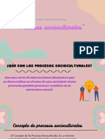 Procesos Socioculturales