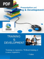 Training & Development: Presentation On