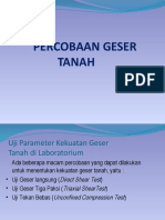 Percobaan Geser Tanah