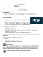 Week 4-Day 1 Lesson 14: Functions of Applied Social Sciences