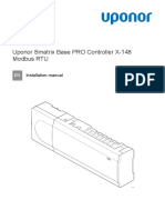 Uponor Smatrix Base PRO Controller X-148 Modbus RTU: Installation Manual