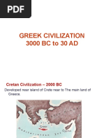 Greek Civilization 3000 BC To 30 AD