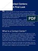 Contact Centers A First Look