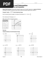 6-3 Study Guide and Intervention: Square Root Functions and Inequalities