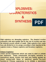 Explosive Characteristics and Synthesis